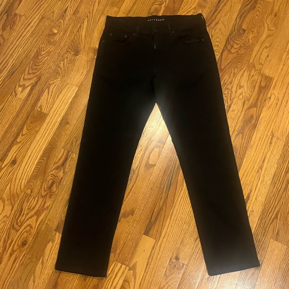 Mott & Bow Black 33x30 Slim Jeans